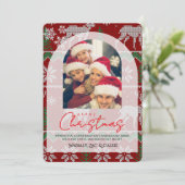 クリスマス お写真入りオリジナルカード 招待状 (スタンド正面)