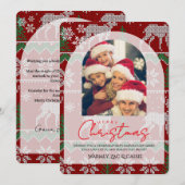 クリスマス お写真入りオリジナルカード 招待状 (正面/裏面)