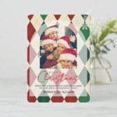 クリスマス お写真入りオリジナルカード 招待状 (スタンド正面)