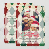 クリスマス お写真入りオリジナルカード 招待状 (正面/裏面)