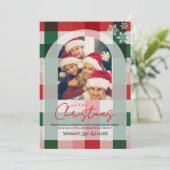 クリスマス お写真入りオリジナルカード 招待状 (スタンド正面)