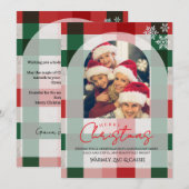 クリスマス お写真入りオリジナルカード 招待状 (正面/裏面)