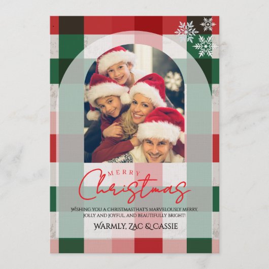 クリスマス お写真入りオリジナルカード 招待状 (正面)