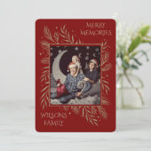 クリスマス お名前入りのホリデーカード 招待状 (スタンド正面)