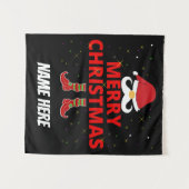 クリスマス お名前入り
 タペストリー (正面(横))