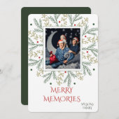 クリスマス お名前入り ホリデー カード (正面/裏面)