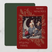 クリスマス お名前入り ホリデー カード (正面/裏面)