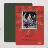 クリスマス お名前入り ホリデー カード (正面/裏面)