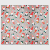 クリスマス – お洒落格言クリスマスタイムグレー ラッピングペーパー (フラット)