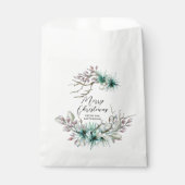 クリスマス お祝い ウィンター ホリデー フラワー ネーム フェイバーバッグ (正面)