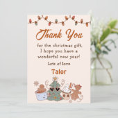 クリスマス お菓子 誕生日パーティー 感謝カード 招待状 (スタンド正面)