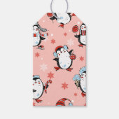 クリスマス – かわいいペンギン ギフトタグ (正面)