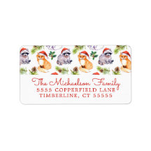 クリスマス |かわいい森の動物のパターン