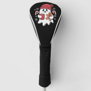 クリスマス かわいい おばけ アイスコーヒー レトロ Xmas コーヒー ゴルフヘッドカバー