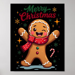 クリスマス かわいい クッキー ホリデー フェスティ ポスター