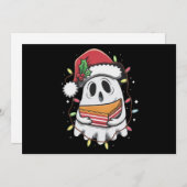 クリスマス かわいい ゴースト サンタ パーティー Xmas ホリデー (正面/裏面)