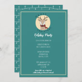 クリスマス かわいい トナカイ ホリデー パーティー (正面/裏面)