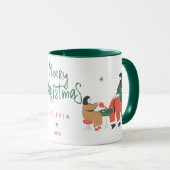 クリスマス かわいい マグカップ (正面右)