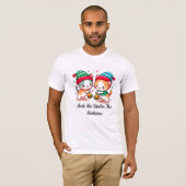 クリスマス かわいい ヤドリギの下で会いましょう Tシャツ (正面フル)