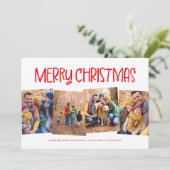 クリスマス かわいい 楽しい 赤い 4枚の写真 (スタンド正面)