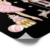 クリスマス・くるみ割りバレエかわいいクリスマス贈り物 ポスター (角)