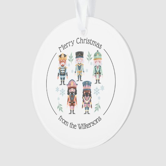 クリスマス・くるみ割り人形おもちゃ兵士 オーナメント (正面)