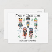 クリスマス・くるみ割り人形おもちゃ兵士 シーズンポストカード (正面/裏面)