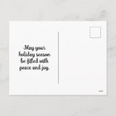 クリスマス・くるみ割り人形おもちゃ兵士 シーズンポストカード (裏面)