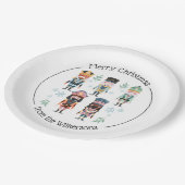 クリスマス・くるみ割り人形おもちゃ兵士 ペーパープレート (アングル)