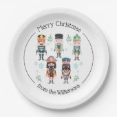 クリスマス・くるみ割り人形おもちゃ兵士 ペーパープレート (正面)
