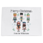 クリスマス・くるみ割り人形おもちゃ兵士 ラージペーパーバッグ (正面)