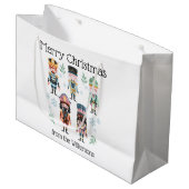 クリスマス・くるみ割り人形おもちゃ兵士 ラージペーパーバッグ (正面アングル)