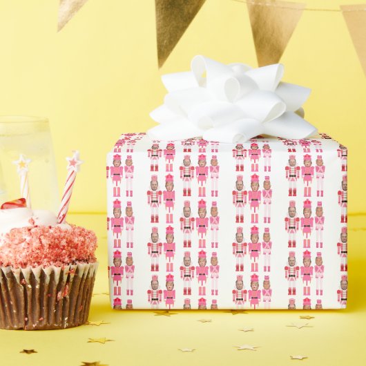 クリスマス・くるみ割り人形トランプケネディマスク ラッピングペーパー (誕生日パーティー)
