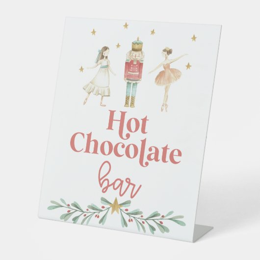 クリスマス・くるみ割り人形ホットチョコレート・バー 台座サイン (正面)