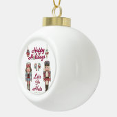 クリスマス・くるみ割り人形 セラミックボールオーナメント (右)