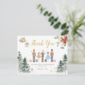 クリスマス・くるみ割り人形 ブライダルシャワー・ティーパーティー サンキューカード (スタンド正面)