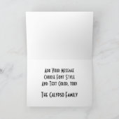 クリスマス・くるみ割り兵士がマスク シーズンカード (内部)