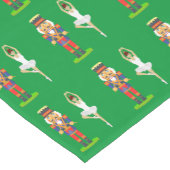クリスマス・くるみ割り兵士とバレリンの緑 ショートテーブルランナー (コーナー)