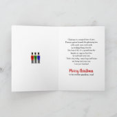 クリスマス、くるみ割り兵士、孫 カード (内部)