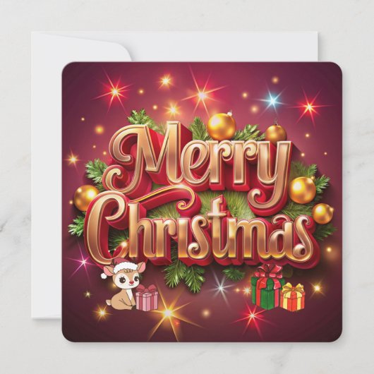 クリスマス ご挨拶 ポストカード (正面)
