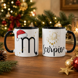 クリスマス さそり座 サンタ帽子 マグカップ