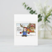 クリスマス「しかしサー」漫画No. 2 シーズンポストカード (スタンド正面)