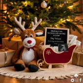 クリスマス・そり妊娠のお知らせ 招待状