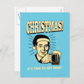 クリスマス: それはすてきになる時間です シーズンポストカード (正面/裏面)
