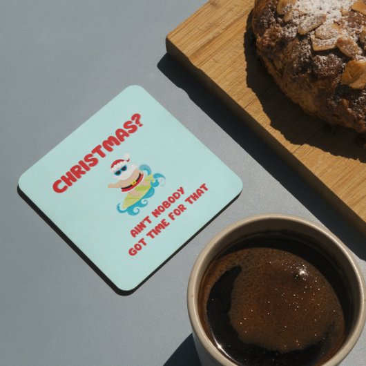 クリスマス?そんな時間得は無いおもしろい コースター