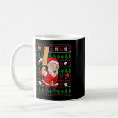 クリスマス ださいセーター サンタ クリケット コーヒーマグカップ (左)