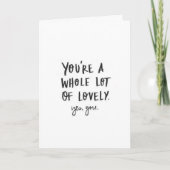 「クリスマス」には、あなたと一緒に過ごせるのは「素敵」だろう! シーズンカード (正面)