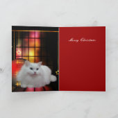 クリスマス ねこ カード (内部)