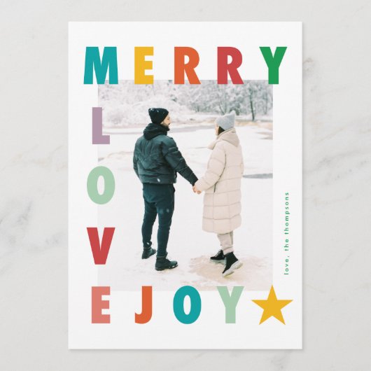 クリスマス はっきりした| LOVE JOYモダンの写真数々の| LOVE JOY (正面)