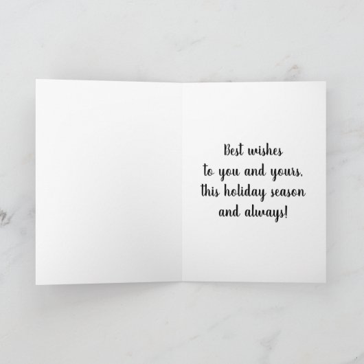 クリスマス ひどいクリスマススウェーターの図案 Navidad カード (内部)